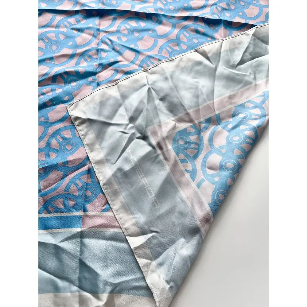 Porsche Taycan Silk Driving Scarf Limited Edition Blue & Pink 34